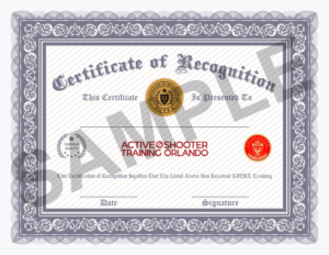 Active Shooter Training Orlando Class Registration